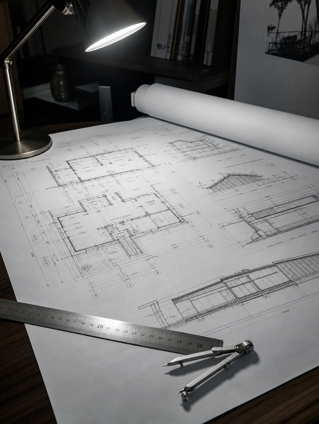 Technical architectural drafting and site planning